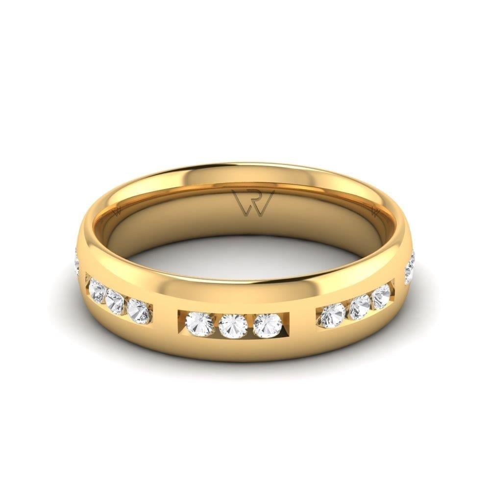Alliances en Argent Plaqué Or jaune couple Infinitebliss Oxyde de Zirconium