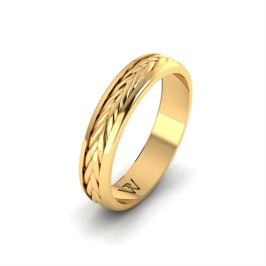 Alliances en Argent Plaqué Or jaune couple Blossmire