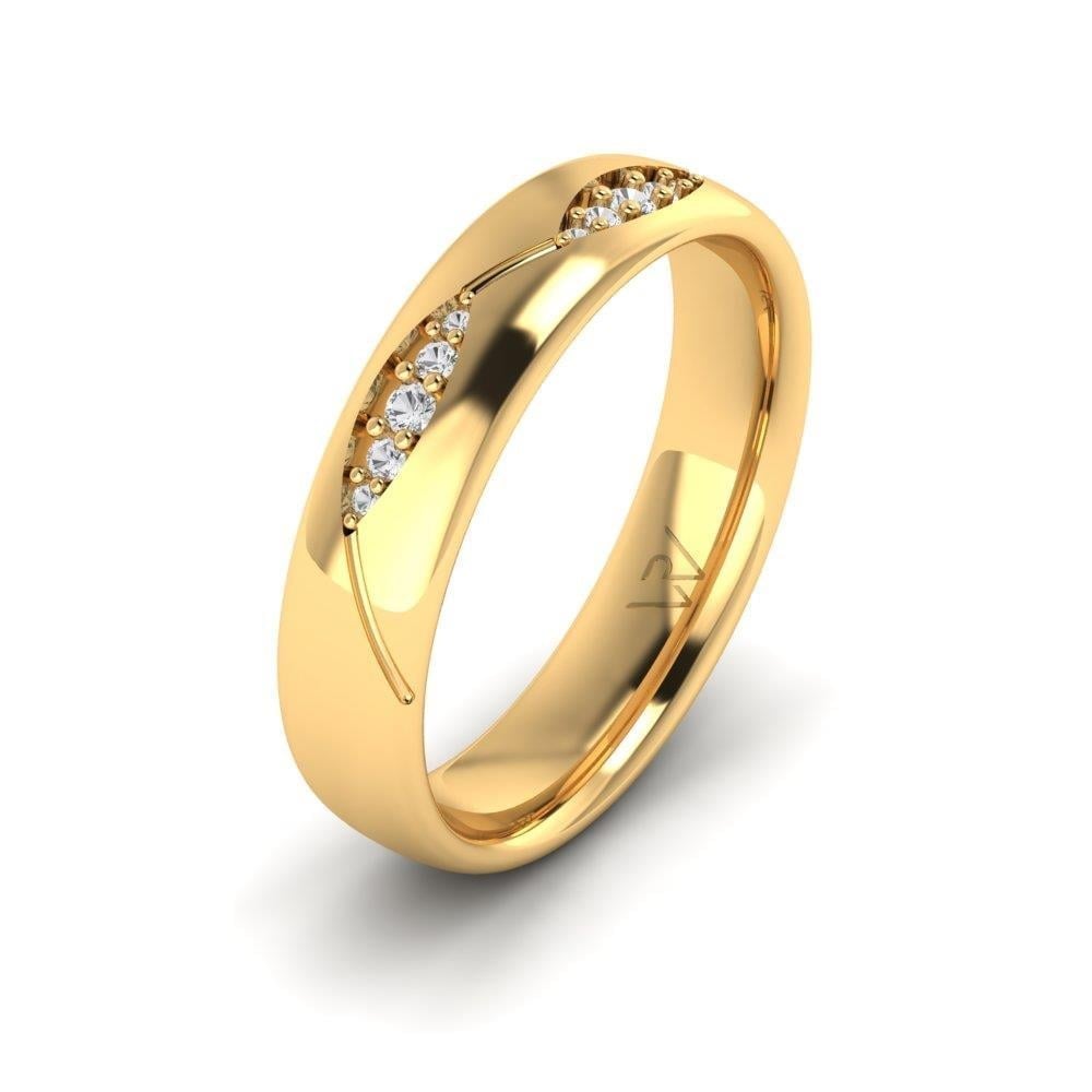Alliances en Argent Plaqué Or jaune couple Bloomo