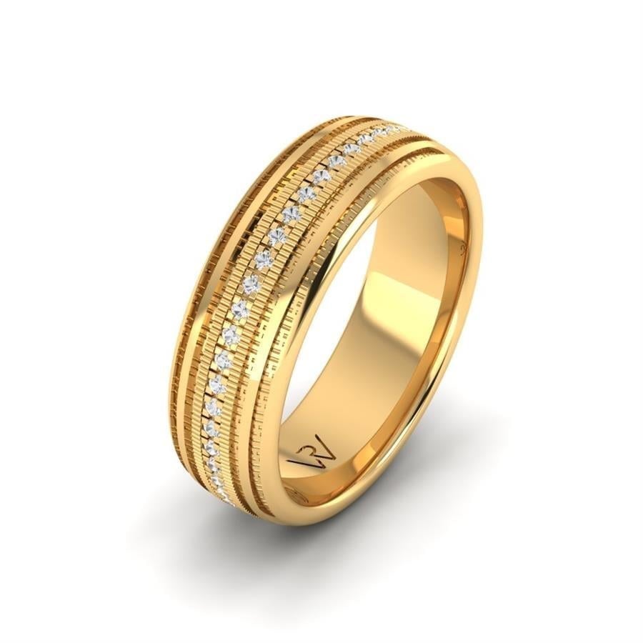 Alliances en Argent Plaqué Or jaune couple Amoureuse