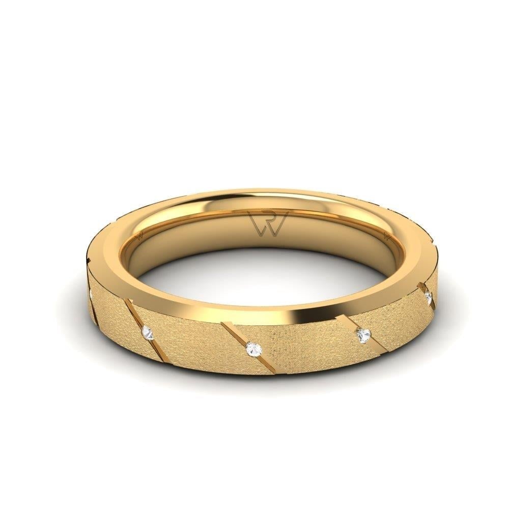 Alliances en Argent Plaqué Or jaune couple Enchantedcircle Oxyde de Zirconium