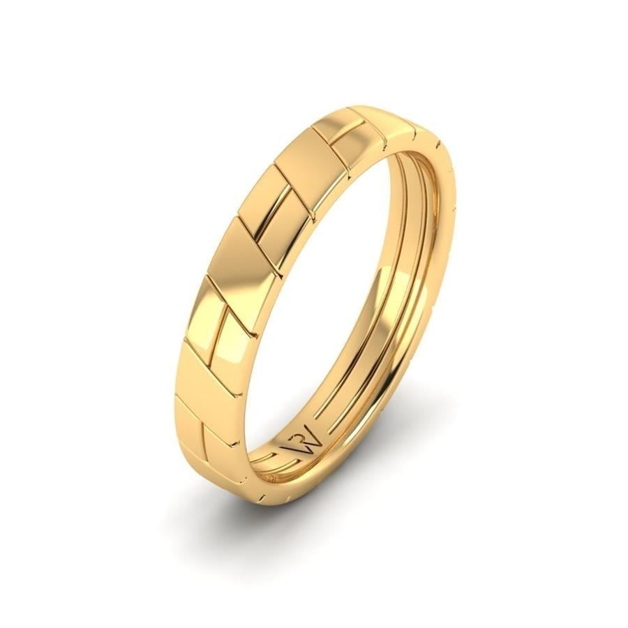 Alliances en Argent Plaqué Or jaune couple Lueur