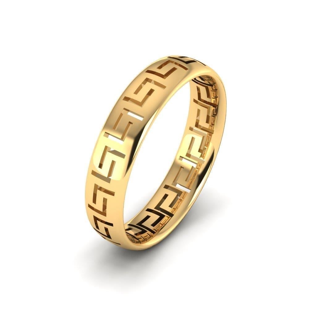 Alliances en Argent Plaqué Or jaune couple Endearglow