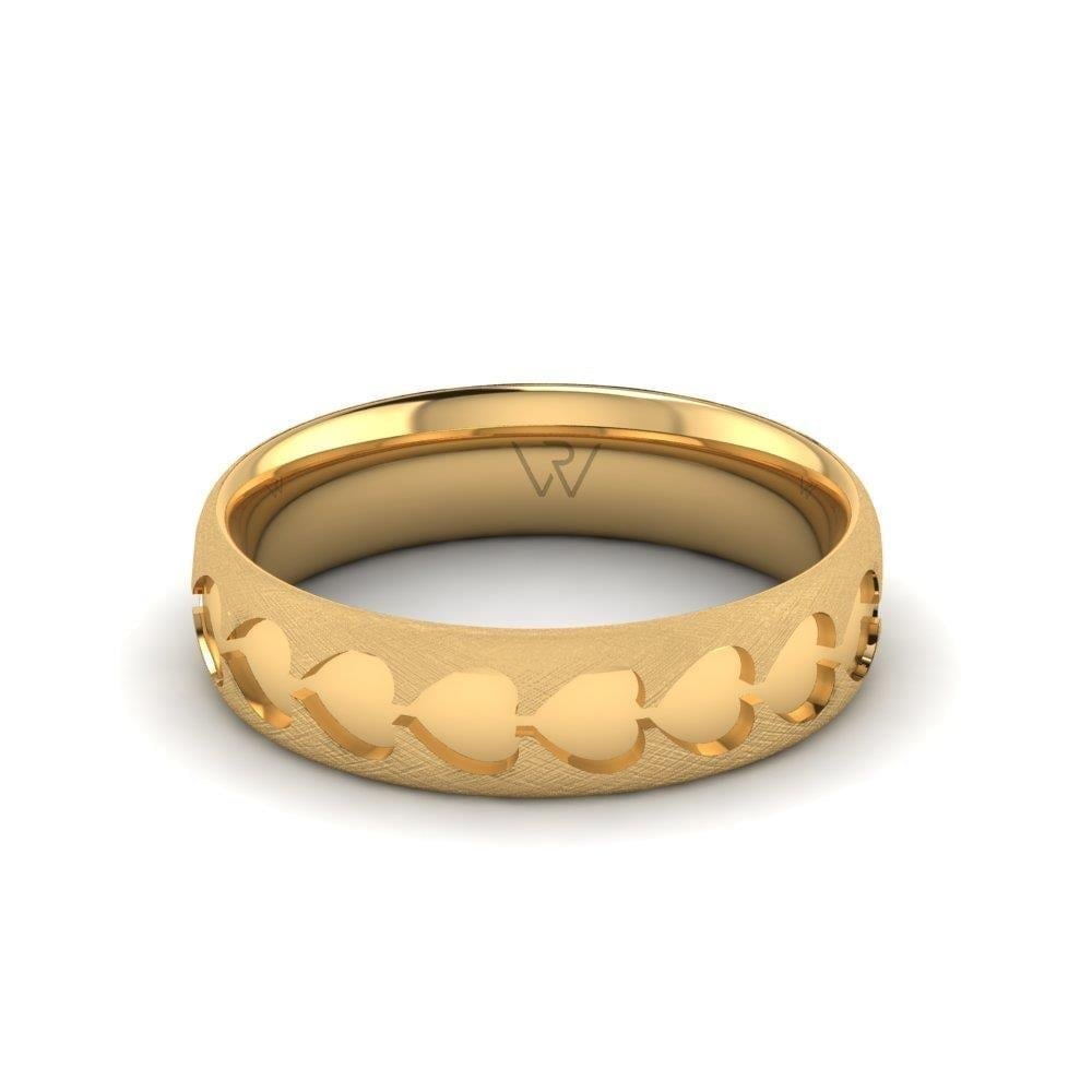 Alliances en Argent Plaqué Or jaune couple Unitywave