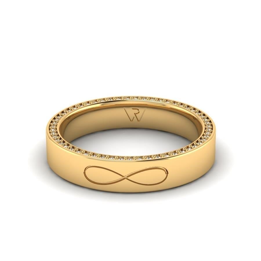 Alliances en Argent Plaqué Or jaune couple Noble Paradise