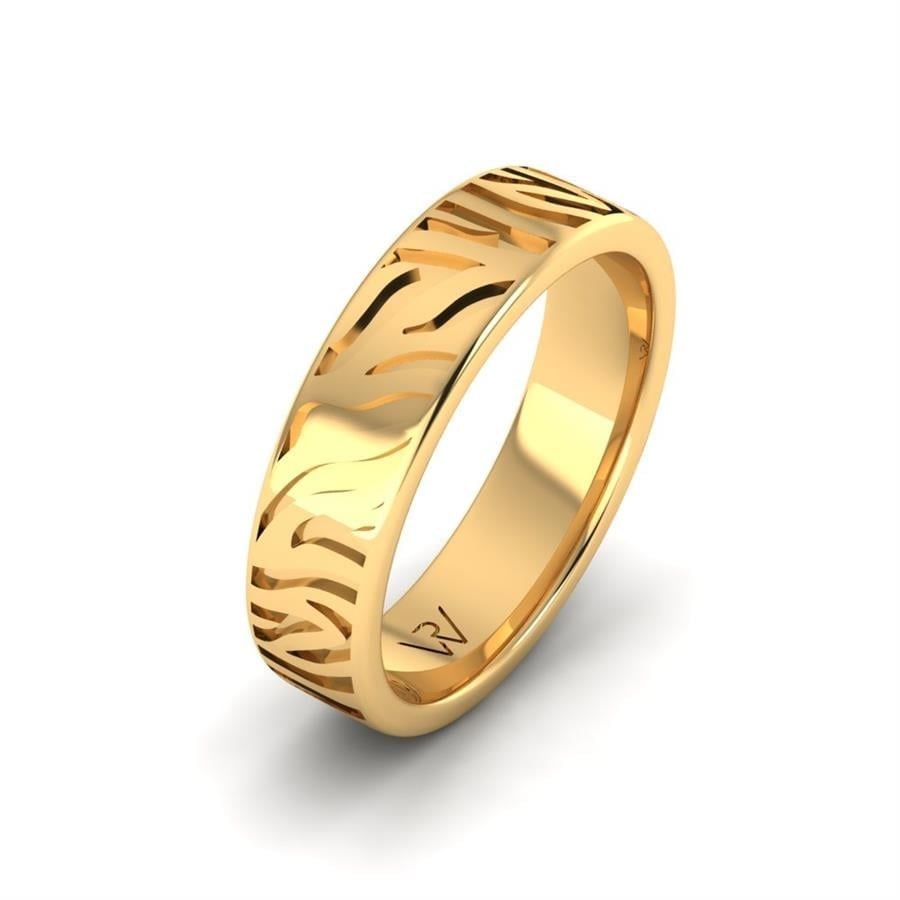 Alliances en Argent Plaqué Or jaune couple Alluring Fancy