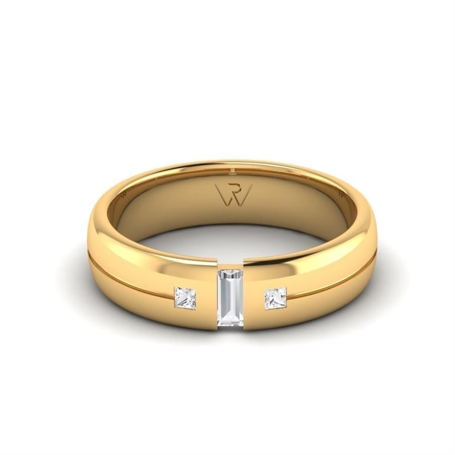 Alliances en Argent Plaqué Or jaune couple Hieno