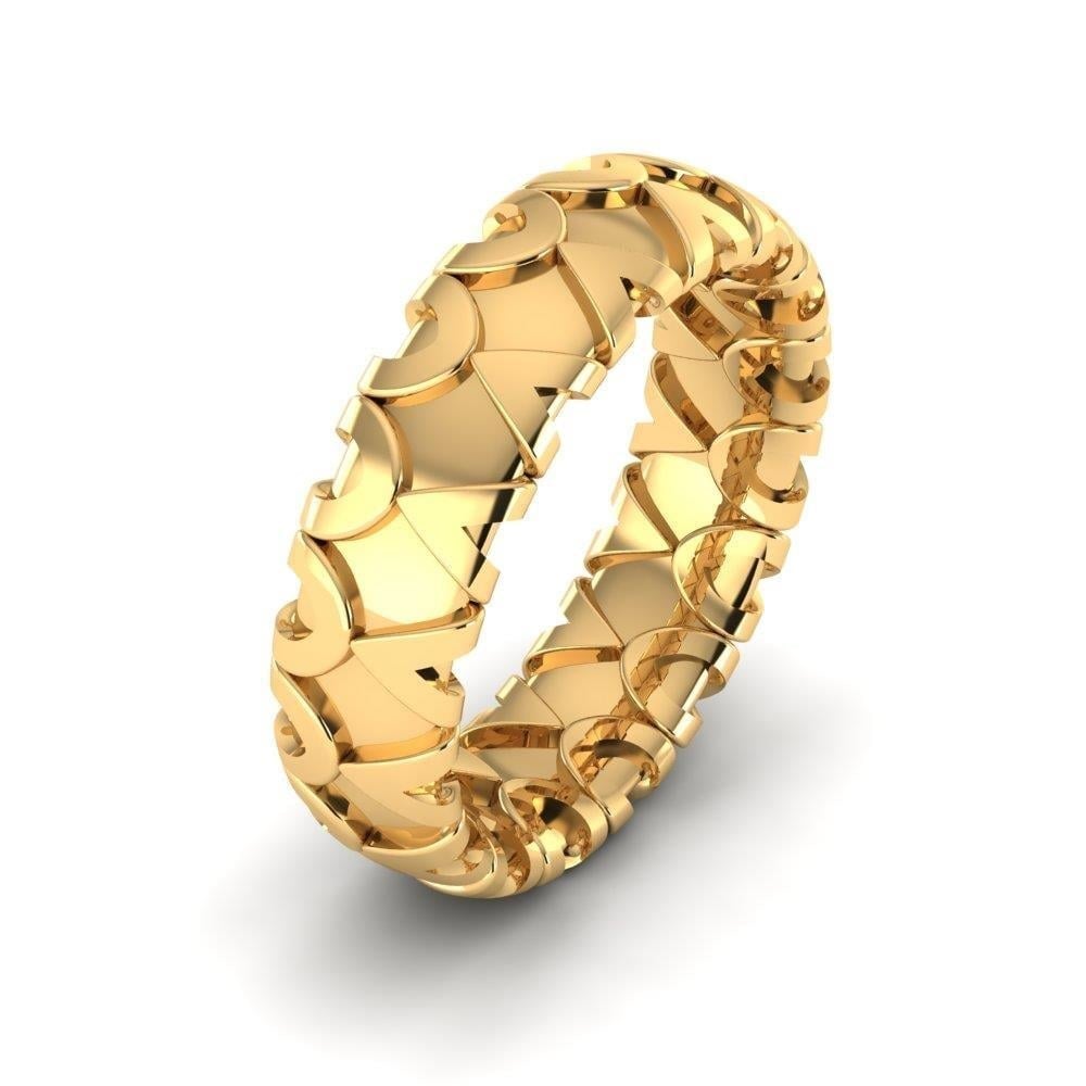 Alliances en Argent Plaqué Or jaune Femme Rosehaven