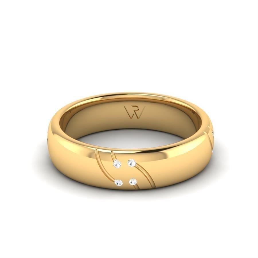 Alliances en Argent Plaqué Or jaune Femme Aliah