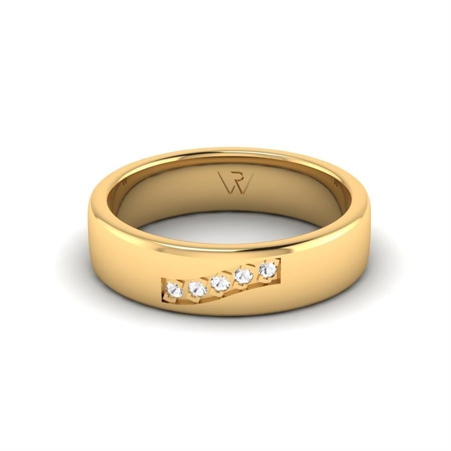 Alliances en Argent Plaqué Or jaune Femme Bague Ringes