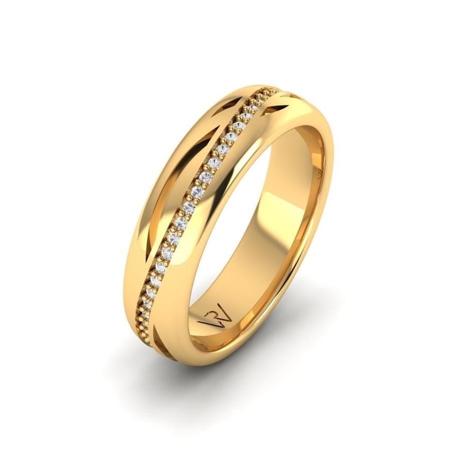 Alliances en Argent Plaqué Or jaune Femme Calia