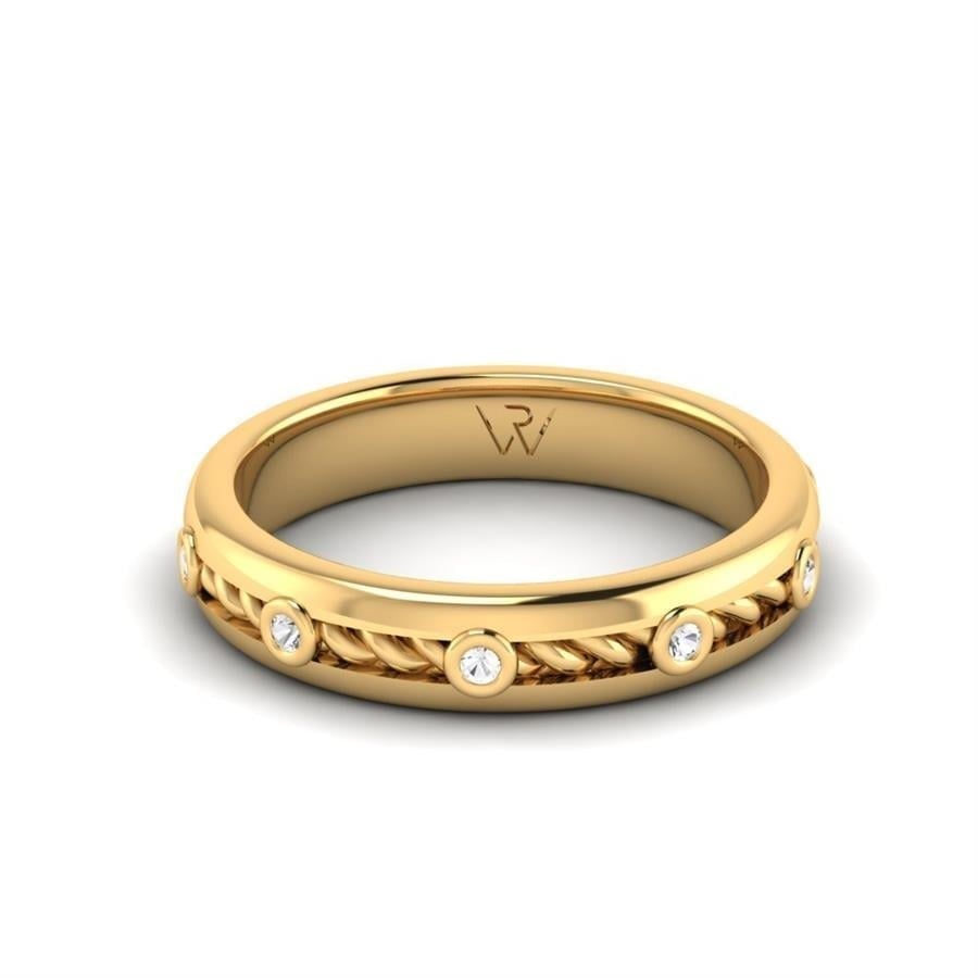 Alliances en Argent Plaqué Or jaune Femme Chant