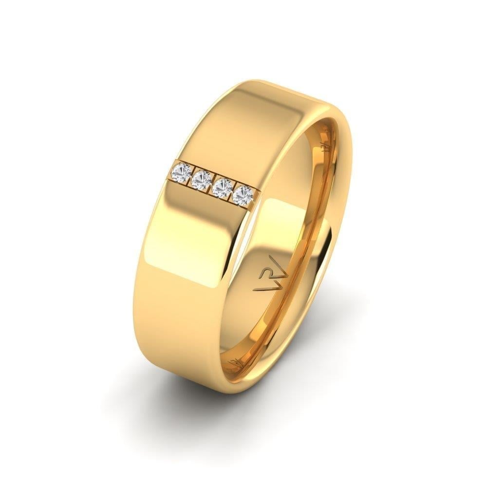 Alliances en Argent Plaqué Or jaune Femme Lovelink Oxyde de Zirconium