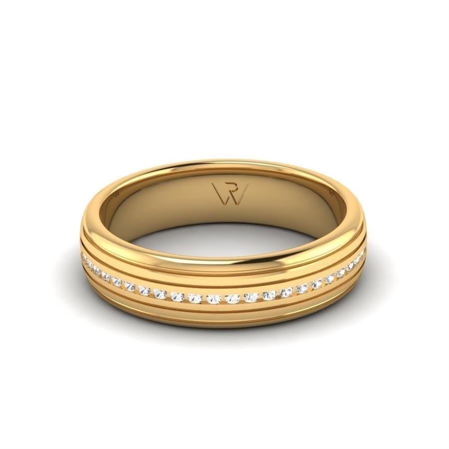 Alliances en Argent Plaqué Or jaune Femme Swing