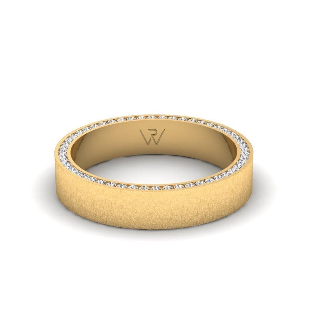 Alliances en Argent Plaqué Or jaune Femme Eternalsparkle Oxyde de Zirconium