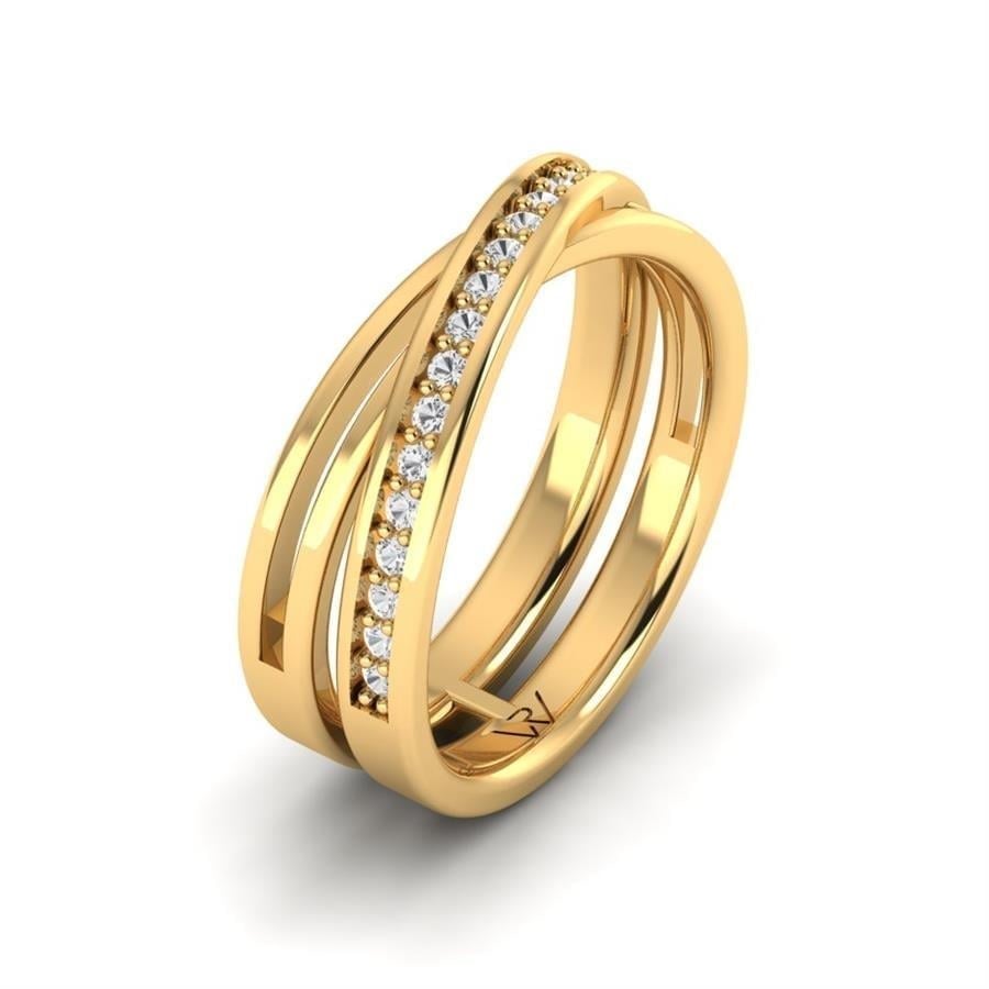 Alliances en Argent Plaqué Or jaune Femme Cersei