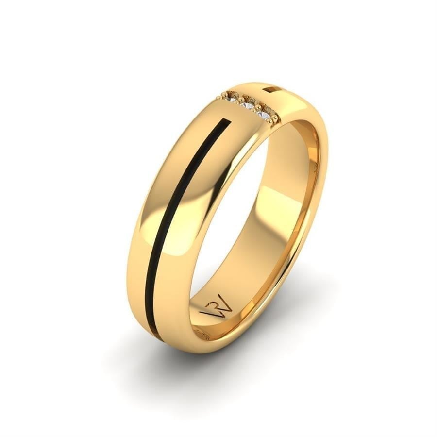 Alliances en Argent Plaqué Or jaune Femme Unique Trust