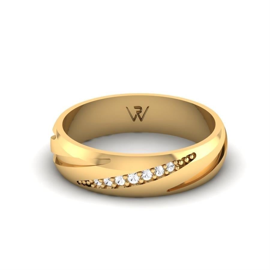 Alliances en Argent Plaqué Or jaune Femme Harmonic