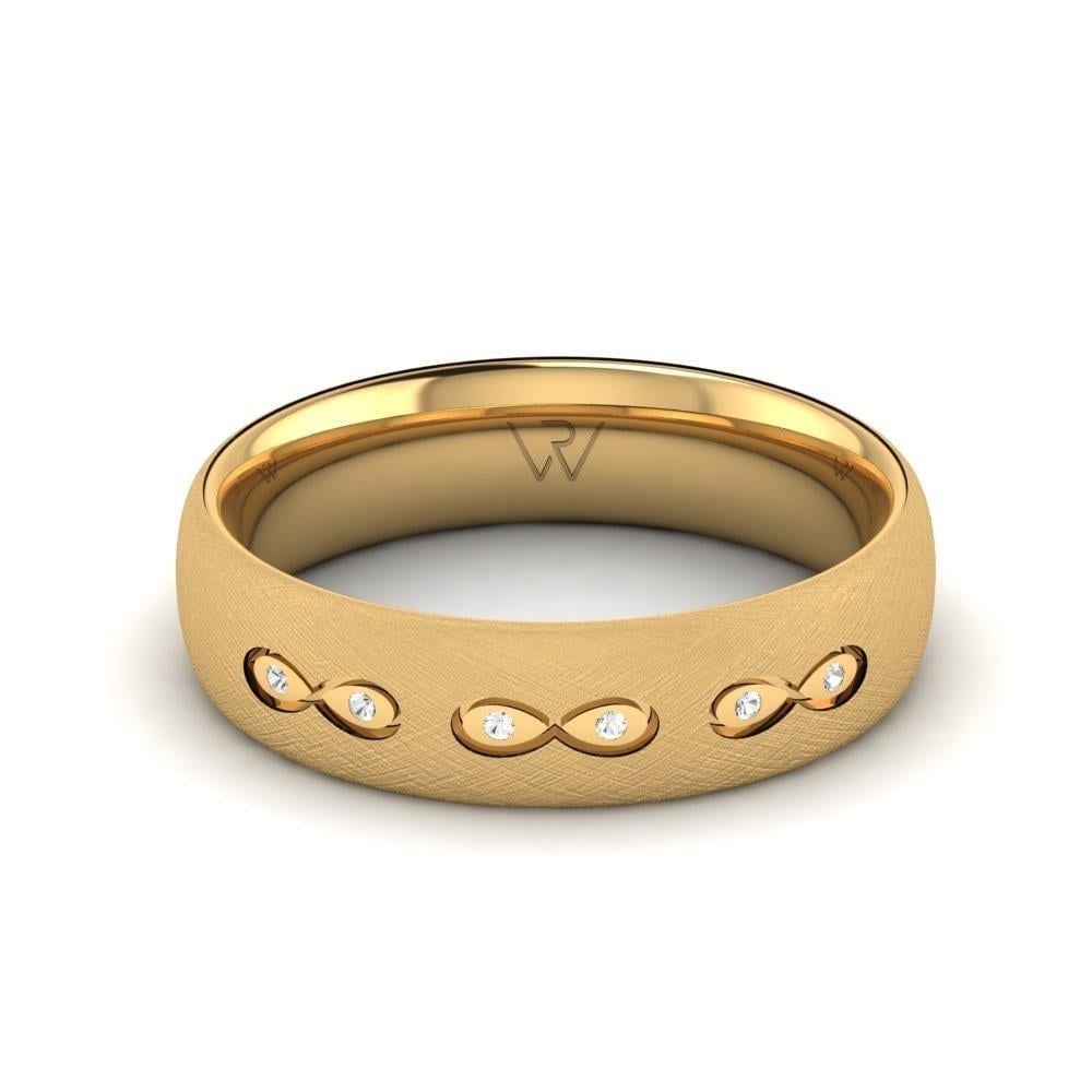 Alliances en Argent Plaqué Or jaune Femme Lumina Oxyde de Zirconium