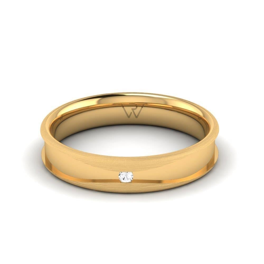Alliances en Argent Plaqué Or jaune Femme Shimmerix Oxyde de Zirconium