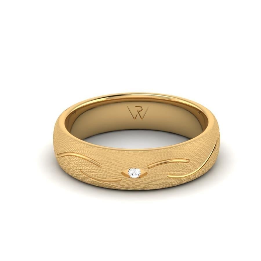 Alliances en Argent Plaqué Or jaune Femme Fire