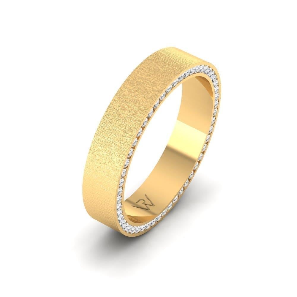 Alliances en Argent Plaqué Or jaune Femme Eternalsparkle Oxyde de Zirconium