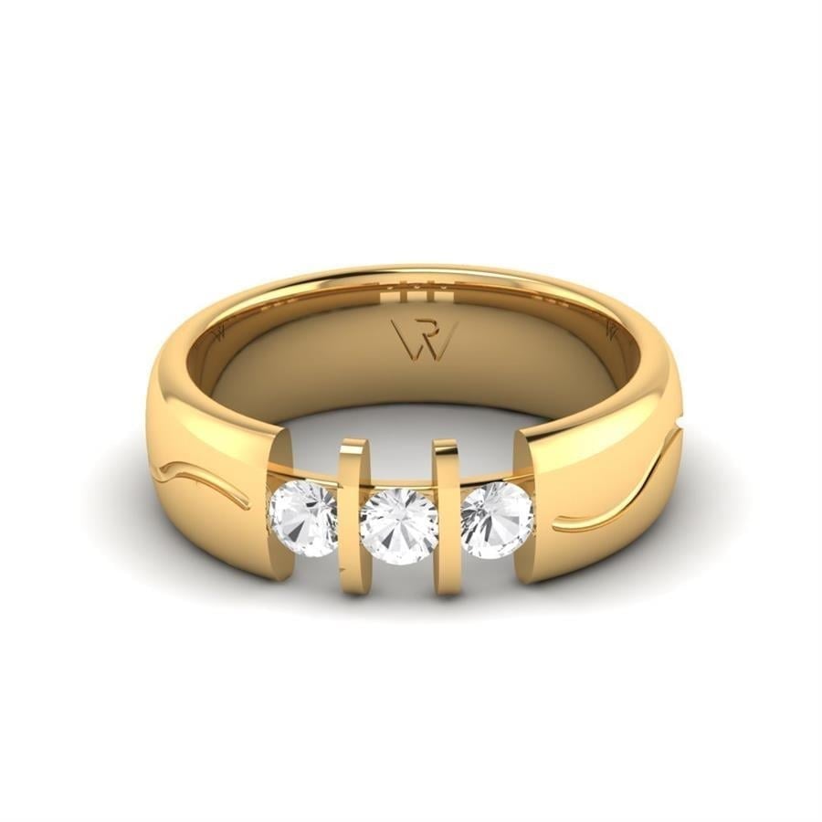 Alliances en Argent Plaqué Or jaune Femme Glowing Beauty