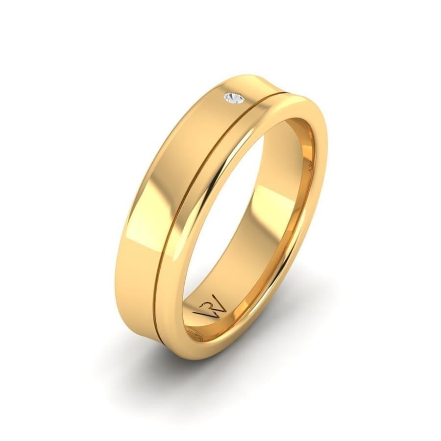 Alliances en Argent Plaqué Or jaune Femme Heavenly Gloss