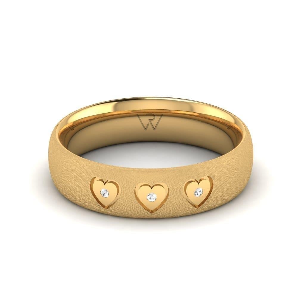 Alliances en Argent Plaqué Or jaune Femme Radiantia Oxyde de Zirconium