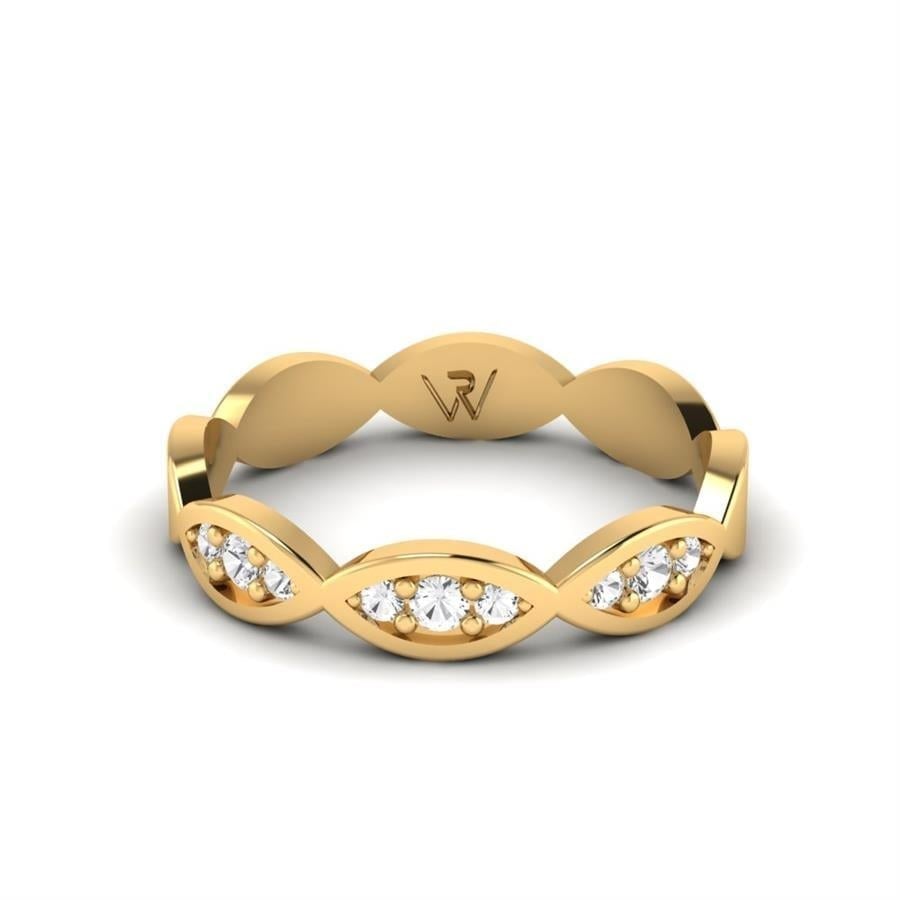 Alliances en Argent Plaqué Or jaune Femme Endear