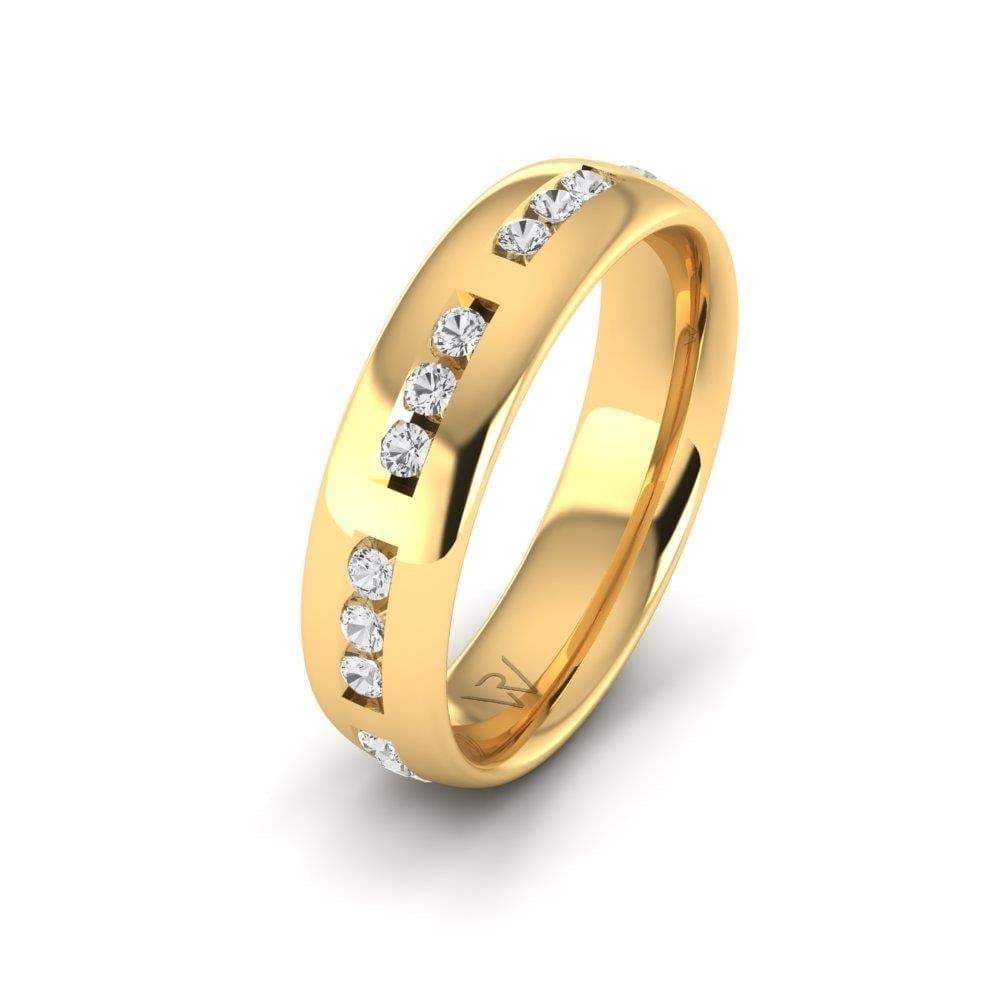 Alliances en Argent Plaqué Or jaune Femme Infinitebliss Oxyde de Zirconium