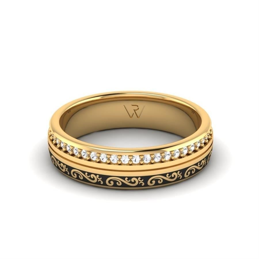 Alliances en Argent Plaqué Or jaune Femme Alluring Rule