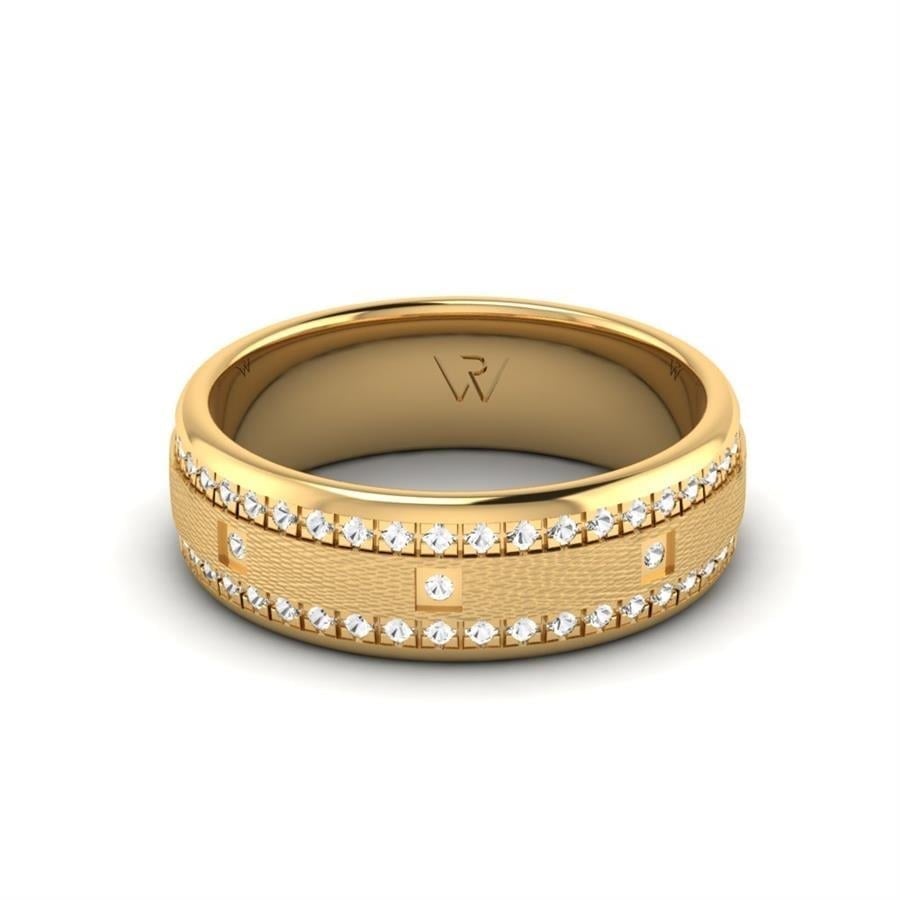 Alliances en Argent Plaqué Or jaune Femme Alluring Vision