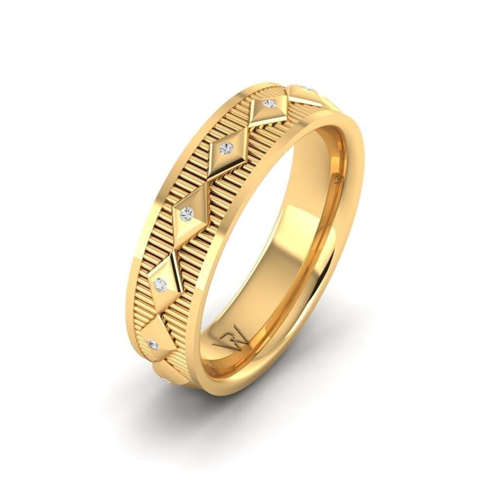Alliances en Argent Plaqué Or jaune Femme Sparklust Oxyde de Zirconium
