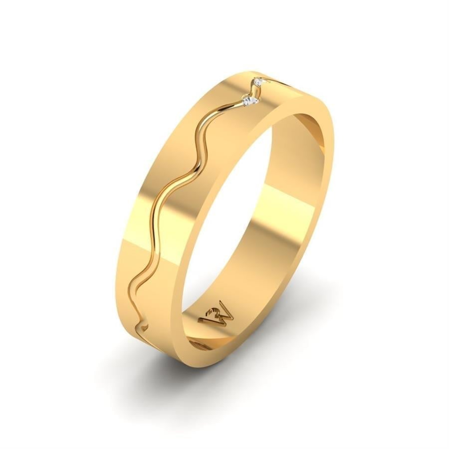 Alliances en Argent Plaqué Or jaune Femme Warmth