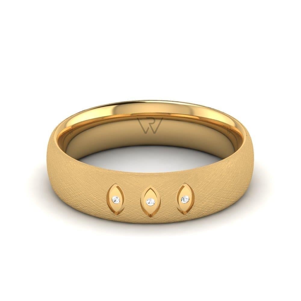 Alliances en Argent Plaqué Or jaune Femme Glimmera Oxyde de Zirconium