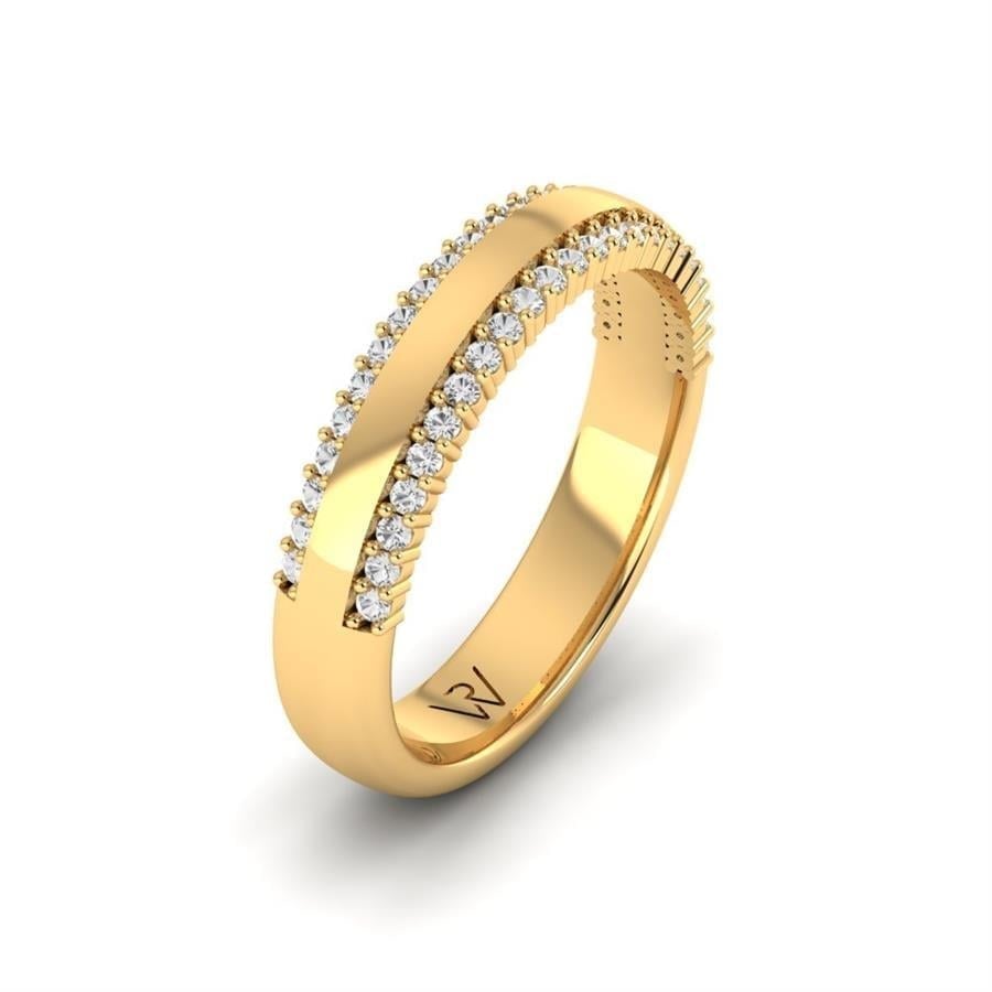 Alliances en Argent Plaqué Or jaune Femme ÉClat