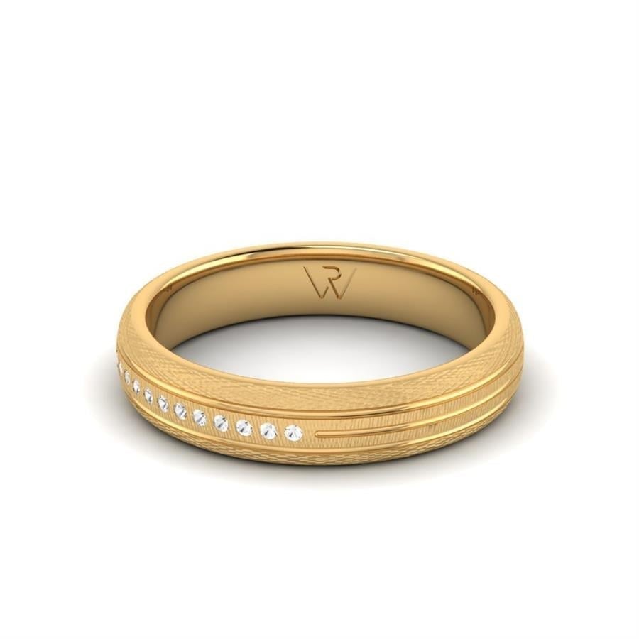 Alliances en Argent Plaqué Or jaune Femme Ribbon