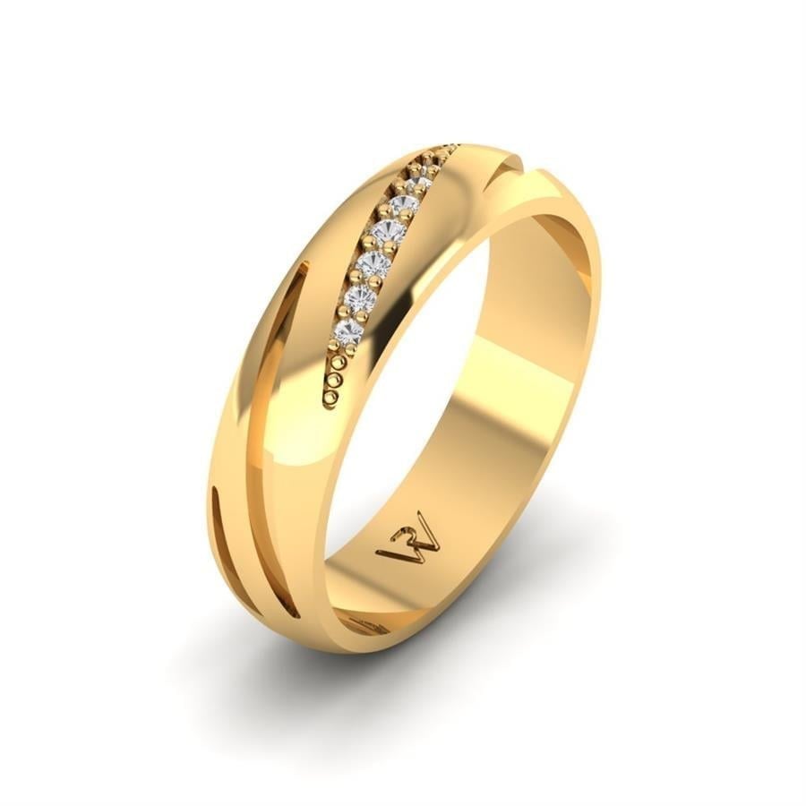 Alliances en Argent Plaqué Or jaune Femme Harmonic