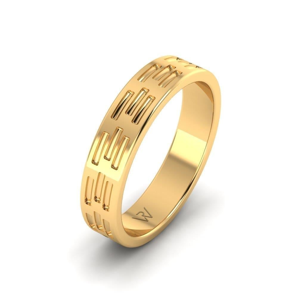 Alliances en Argent Plaqué Or jaune Homme Sereneflora