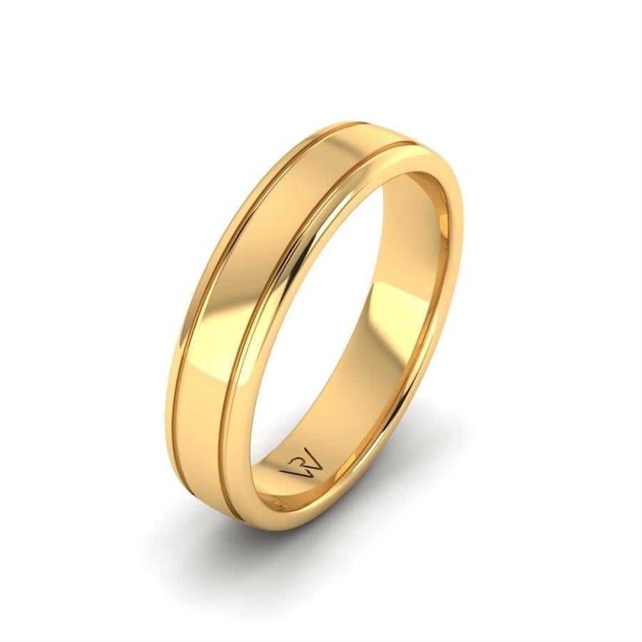 Alliances en Argent Plaqué Or jaune Homme Charming Choice