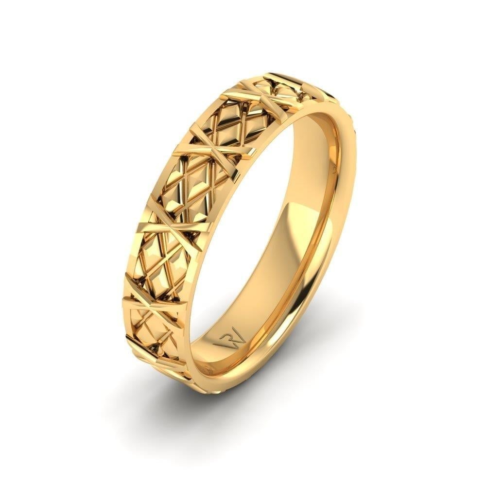 Alliances en Argent Plaqué Or jaune Homme Forevera