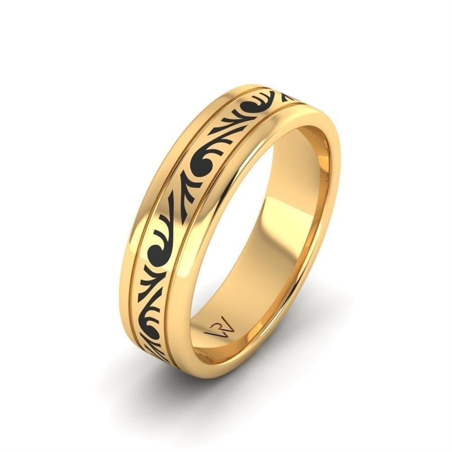 Alliances en Argent Plaqué Or jaune Homme C Momy