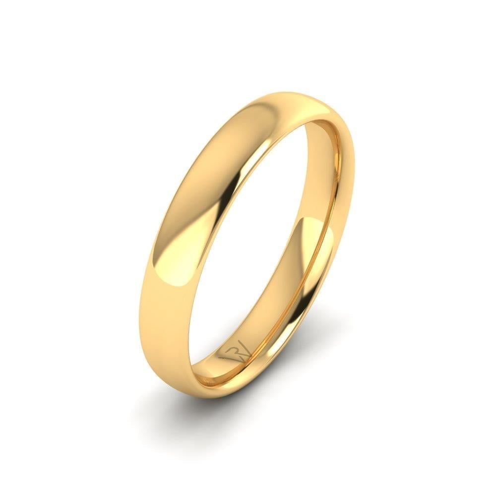 Alliances en Argent Plaqué Or jaune Homme Éternel