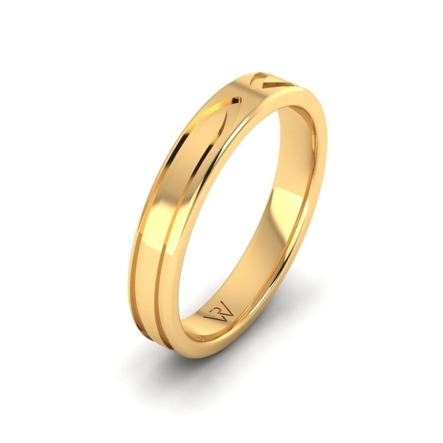 Alliances en Argent Plaqué Or jaune Homme Aromaflor