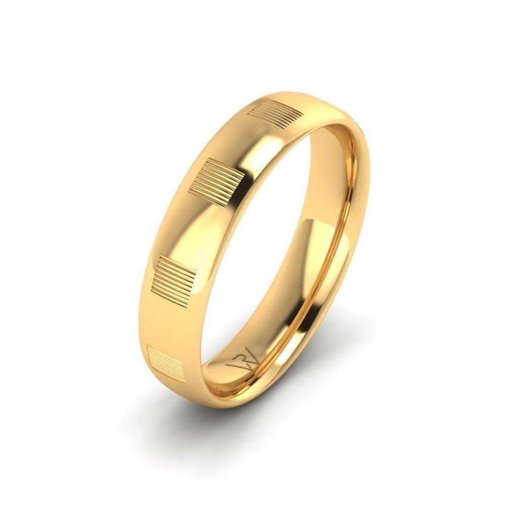 Alliances en Argent Plaqué Or jaune Homme Everlasting