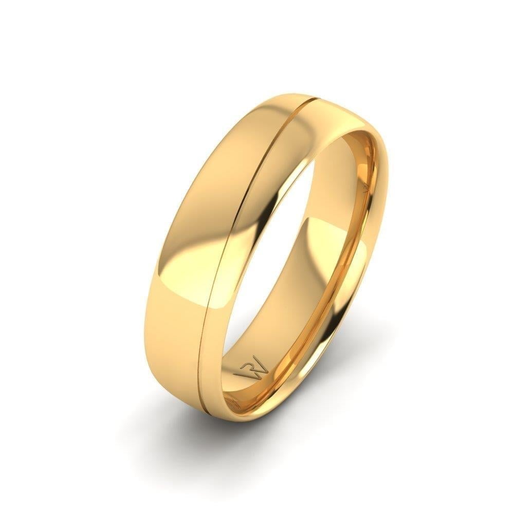 Alliances en Argent Plaqué Or jaune Homme Glowise