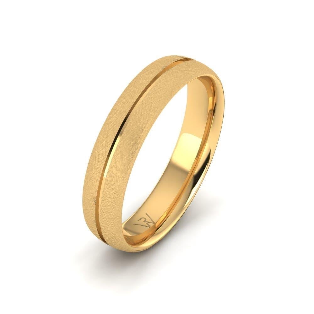 Alliances en Argent Plaqué Or jaune Homme Unitywave