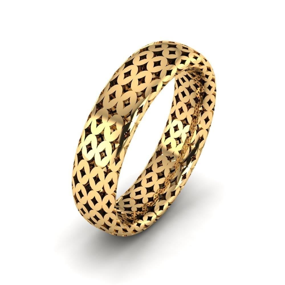 Alliances en Argent Plaqué Or jaune Homme Gardenjoy