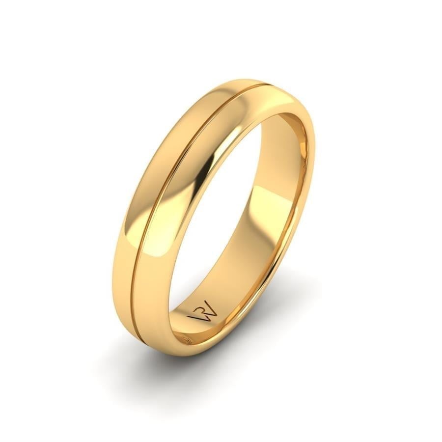 Alliances en Argent Plaqué Or jaune Homme Hieno